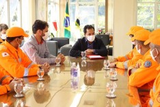 Prefeito recebe comando do Corpo de Bombeiros de Itabira para discutir sobre a mudança de patamar do Pelotão